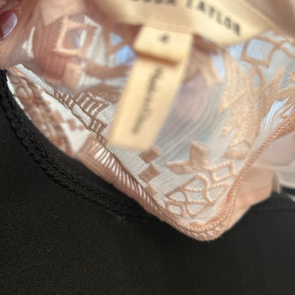 Feminine Pink Silk Flutter Sleeve Designer Top - Picture 4 of 4